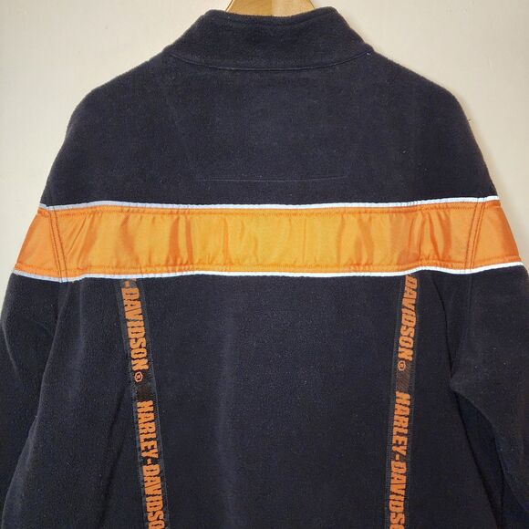 Harley Davidson Jacket Motorcycle Reflective Mens XXL Orange Black - Picture 5 of 12